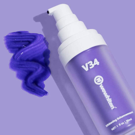 Dentifrice correcteur de couleur violette